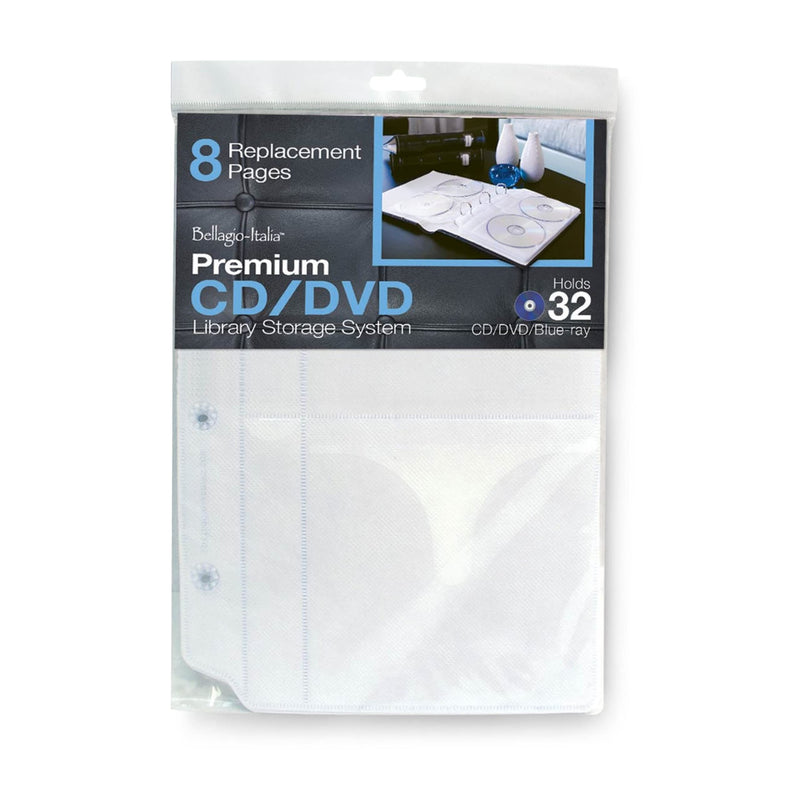 Bellagio-Italia Large DVD Binder Insert Pages Pack of 1