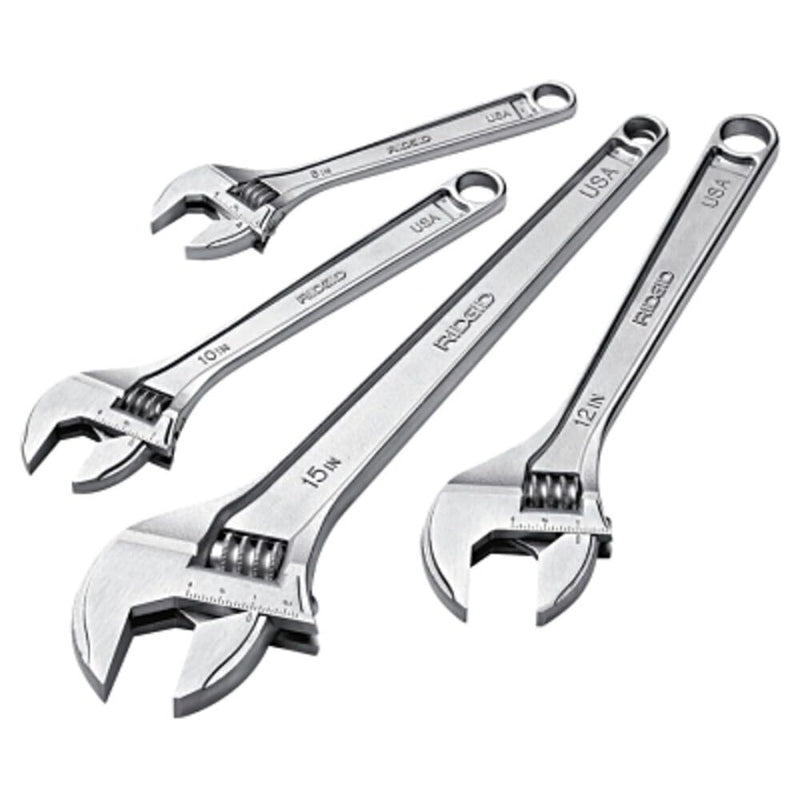 RIDGID 86907 758 Adjustable Wrench, 8-inch Adjustable Wrench for Metric and SAE