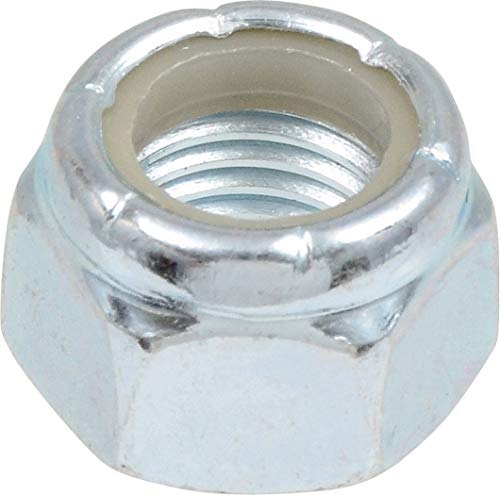 Hillman Coarse Thread Hex Lock Nuts, 1/2in-13, 50 Pack, Zinc 1/2"-13 50-Pack