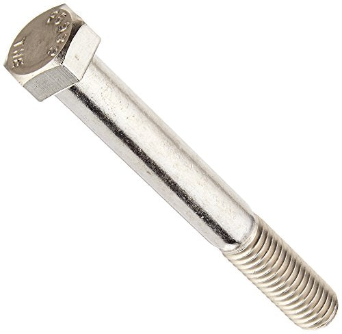 Hillman Hex Cap Screw 18-8 Stainless Steel Outdoor Grade Washer Face 1/2"-13 x 4" Silver – 10 Pack