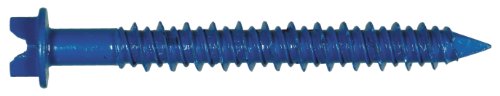 The Hillman Group 375294 Hex Washer, Head Slotted Tapper Concrete Screw Anchor, 1/4 x 1-3/4-Inch, 100-Pack