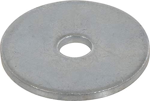 Hillman Fender Washers, 1/4in x 1-1/2in, 100 Pack, Silver Steel 1/4" x 1-1/2"