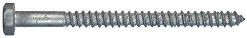 The Hillman Group 812065 Hot Dipped Galavanized Hex Lag Screw, 3/8 X 2-1/2-Inch, 50-Pack