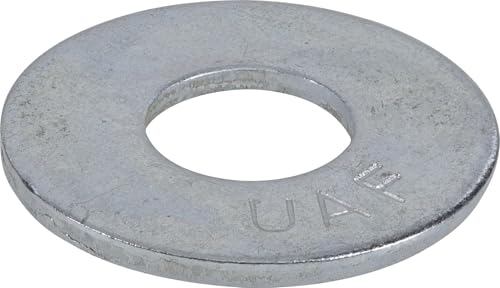 The Hillman Group USS Flat Washers, 1/2" Diameter, 9/16” Drive Size, Steel with Zinc Finish, 50 Pack