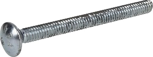 Hillman 240036 Carriage Bolt, 1/4 x 3-Inch, Steel, Zinc-Plated, Silver, 100-Pack