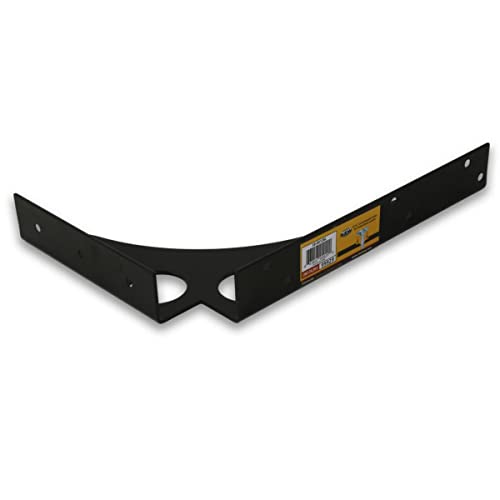FastCap Black SpeedBrace, 8"x12" with 1000 lbs Load Capacity - Great for Fixed Height Shelves, Countertops/Desks, Workstations - Round Hole Design - 99929