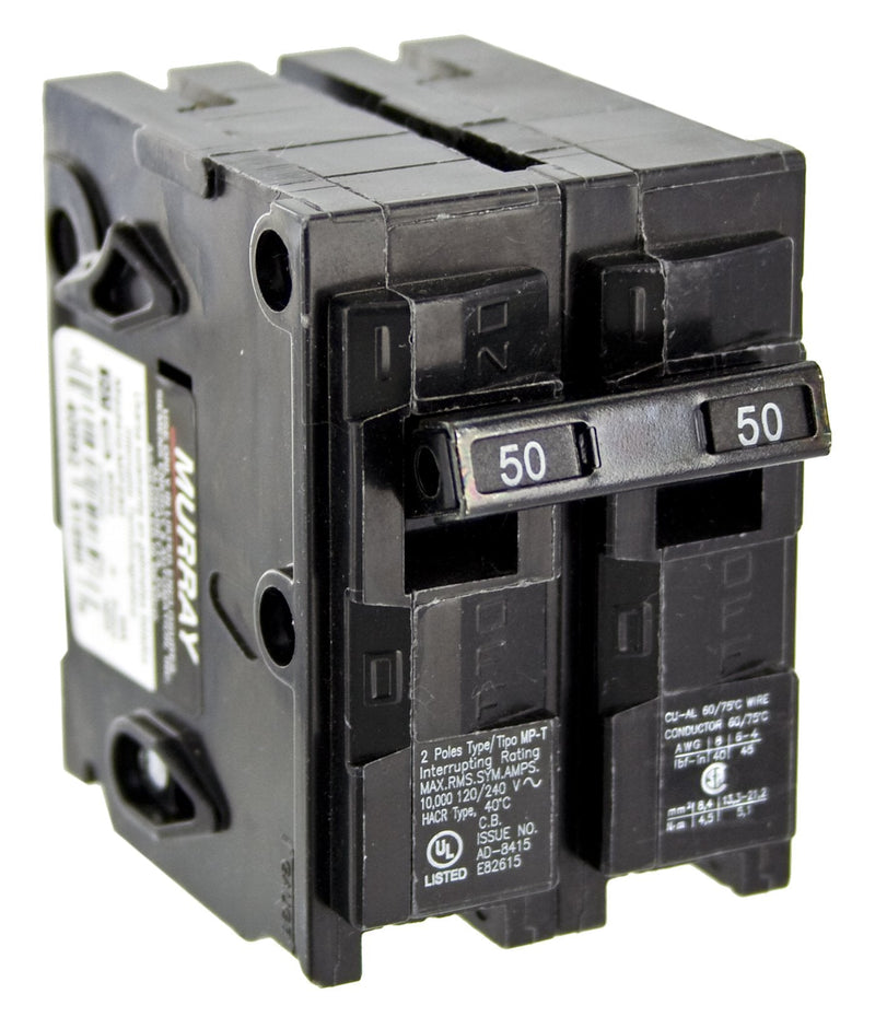MP250 50-Amp Double Pole Type MP-T Circuit Breaker