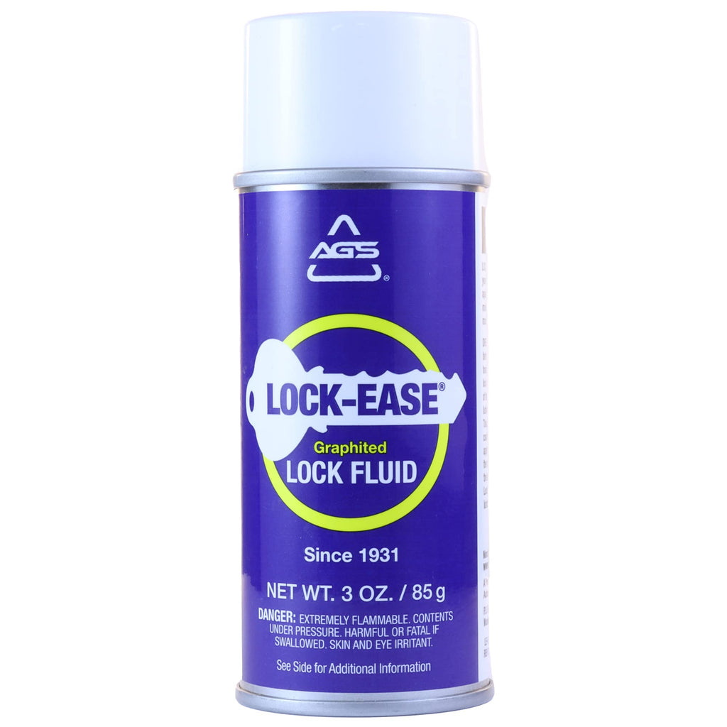 Lock-Ease Graphite-Based Lock Lubricant, Prevents Lock Freezing, Reduces Friction, Protects Against Rust, No Sticky Residue or Buildup, Reduce Lock Wear & Tear - 3oz Aerosol Spray