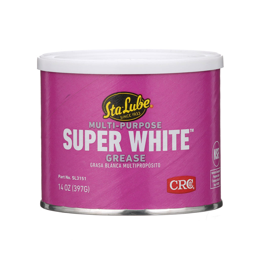 Sta-Lube Super White Multi-Purpose Lithium Grease SL3151-14 Wt Oz. Can, Durable, Multi-Purpose Grease Container 14 Oz 1 Pack