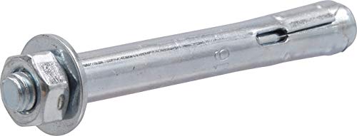 Hillman Sleeve Anchor Zinc Hex Head Concrete Masonry Expansion 5/16" x 2-1/2" Silver – 35 Pack