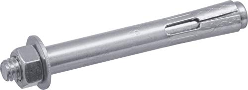 Hillman Zinc Hex Sleeve Anchors for Concrete & Masonry, 3/8 x 3 in