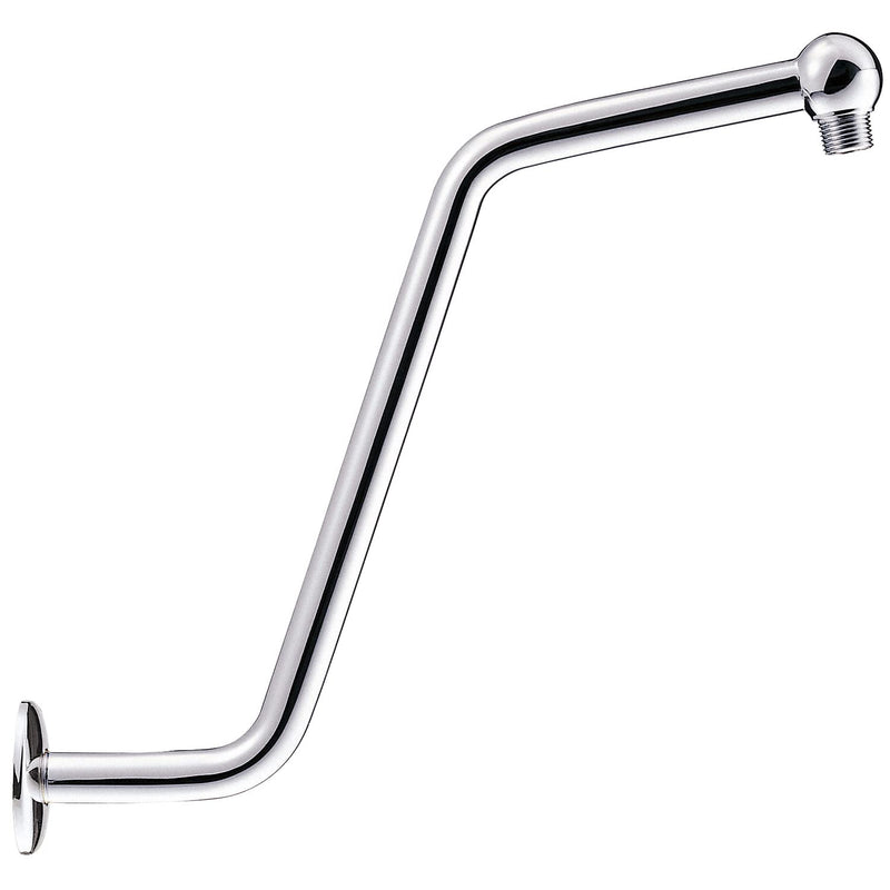 Gerber Plumbing S-Shape Shower Arm with Flange Chrome