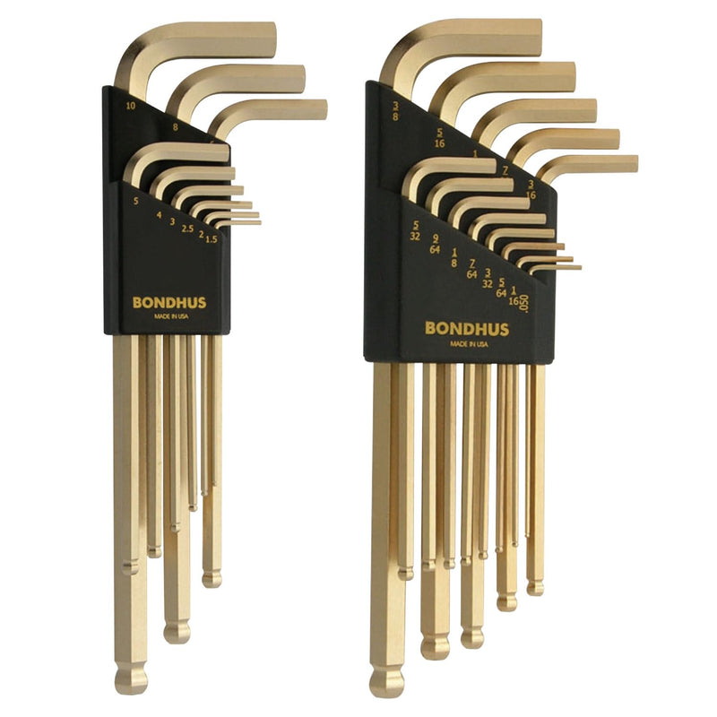 Bondhus 20899 Balldriver GoldGuard L-Wrench DblPK,38099 1.5-10mm&37937 .050-3/8"