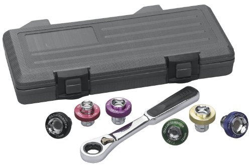 GEARWRENCH 7 Pc 3/8" Dr 6 Pt Magnetic Oil Drain Plug mm Socket Set | 3870D