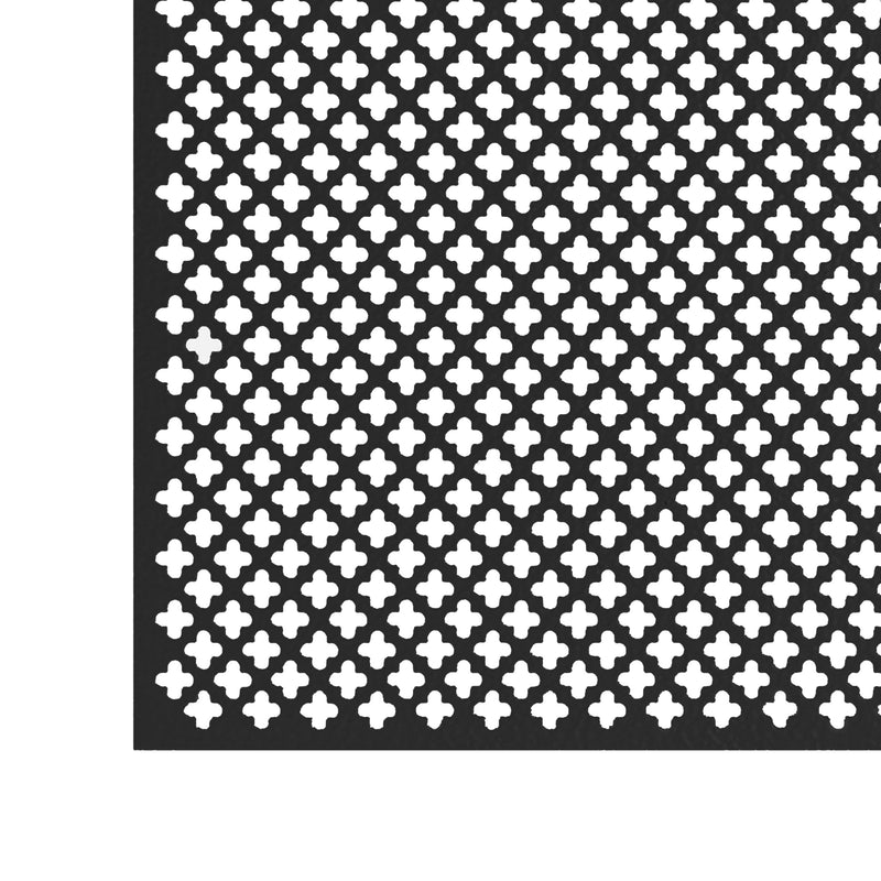 M-D Building Products 56018 12 in. x 24 in. x .020 in. Black Aluminum Sheet Cloverleaf 12 in. x 24 in.