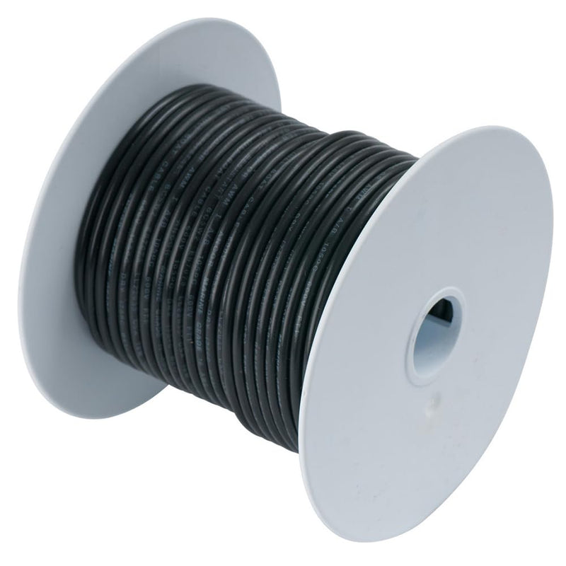 Ancor 102010 Tinned Copper Wire, 16 AWG (1mm2), Black - 100ft