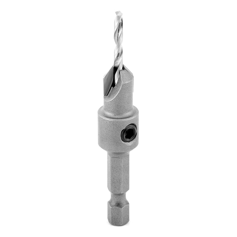 Amana Tool Carbide Tipped 82 Degree Countersink Drill Bit, 55264, 3/8 D x 49 Deg x 1/4 Quick Release Hex Shank for Wood Screw 8