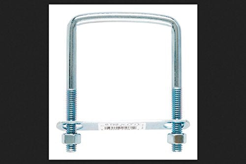 Hampton 3/8 in. x 3 in. W x 4 in. L Coarse Zinc-Plated Steel Square Bend U Bolt