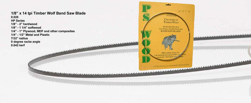 Timber Wolf 99 3/4" x 1/8" Band Saw Blade