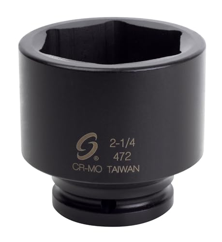 SUNEX TOOLS 472 3/4" Drive Standard 6 Point Impact Socket 2-1/4" 3/4″