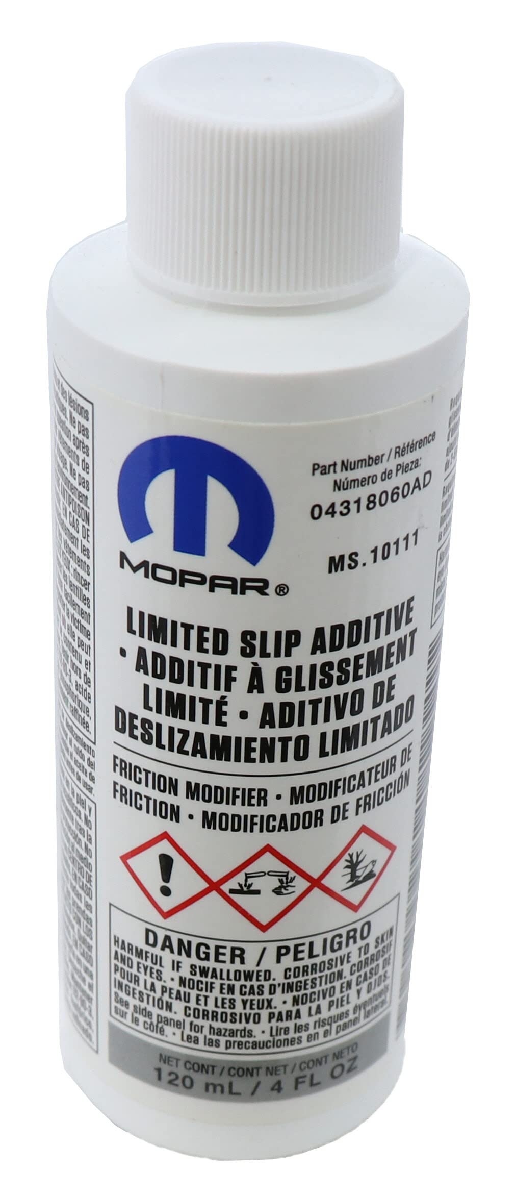 Genuine Mopar Fluid 4318060AB Limited Slip Additive - 4 oz. Bottle 4 Ounce