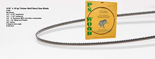 Timber Wolf 142" x 3/16" x 10 tpi Band Saw Blade
