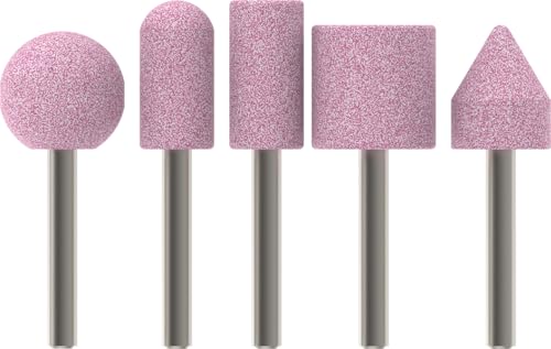 Bosch 1609200286 5-Piece Grinding Stone Set Shank 6 mm Grit 60 15 20 x 24 30 25 25 mm Ø 15 - 25 mm