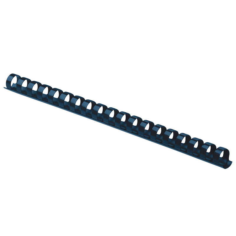 Fellowes 52501, Plastic Combs - Round Back, 1/2", 100 pack, Navy