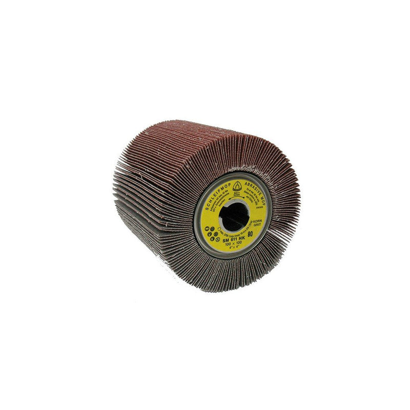 83167"SM 611 S" K40 Wheel Abrasive Mop, 0 V, Brown, 100 x 100 x 19 mm Korn 40