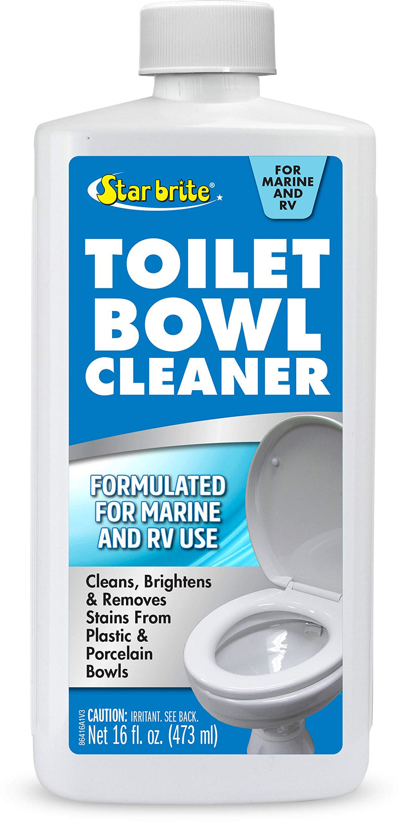 STAR BRITE Toilet Bowl Cleaner for Boat, RV - Removes Stains, Fresh Scent 16oz (086416) Toilet Cleaner