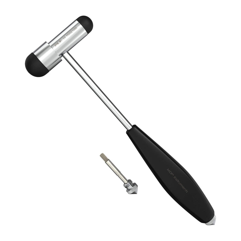 MDF Instruments Buck Neurological Reflex Hammer MDF515 Black HDP Handle Black (Noirnoir) - Hdp Handle