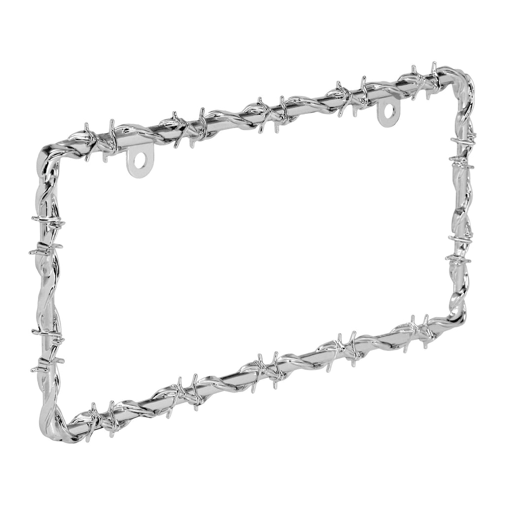 Bell Automotive 22-1-46144-8 Universal Barbed Wire Design License Plate Frame Standard