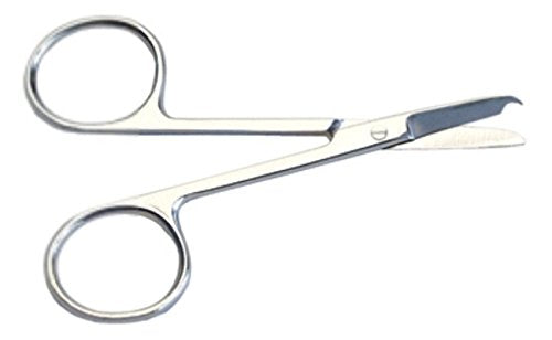 Grafco Operating Scissors, Curved, Sharp/Blunt, 4.5" Length, 2633 Stainless Steel 1 Count (Pack of 1)