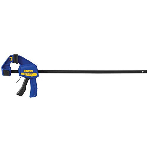 IRWIN Quick-Grip Bar Clamp, One-Handed Clamp/Spreader, 24-Inch (1964720), Blue 24 inch