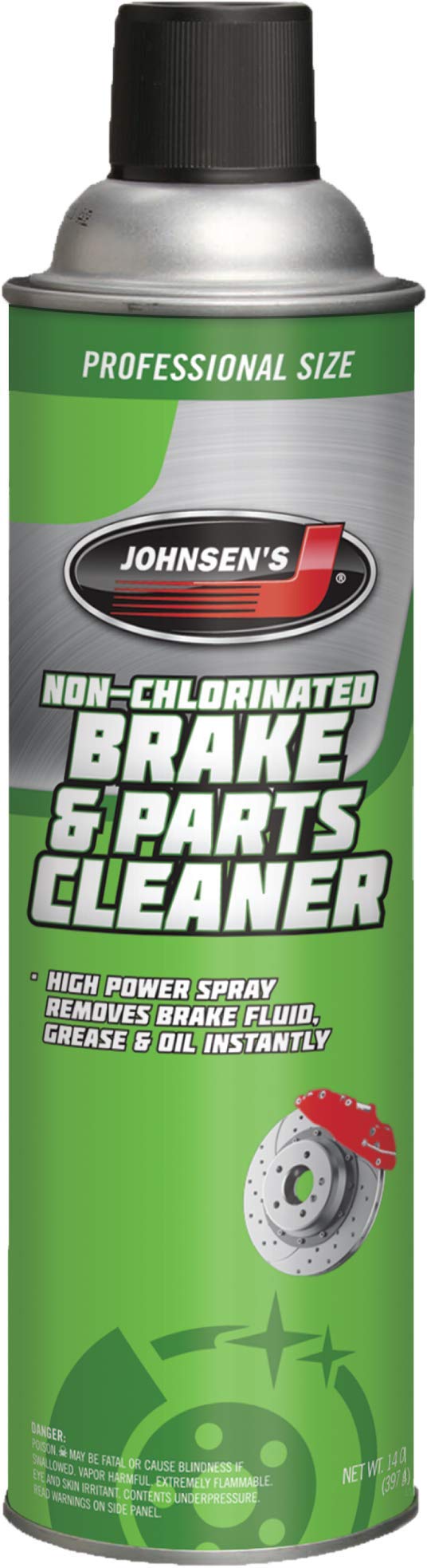 Johnsen's 2413 Non-Chlorinated Brake Parts Cleaner - 14 oz. 14 Fl Oz (Pack of 1)