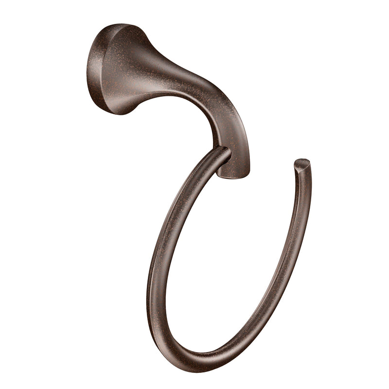 Moen YB2886ORB Eva Bathroom Towel Ring, Oil-Rubbed Bronze 8 inches x 6 inches x 2.25 inches