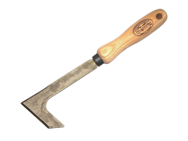 Dewit Short Handle Patio Knife – Premium Weeding Tool for Pavers | Tempered Boron Steel Blade | Ash Hardwood Handle | Eco-Friendly | 11" Length