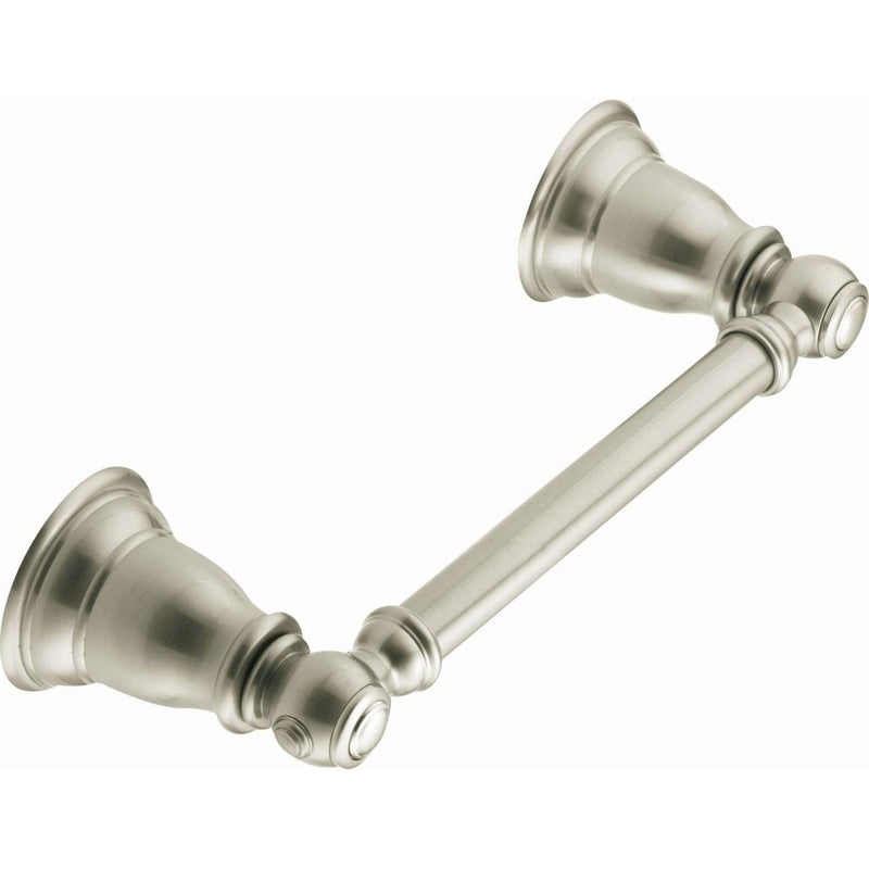 Moen YB5408BN Kingsley Traditional Double Post Pivoting Toilet Paper Holder, Brushed Nickel 9.6 Inches(L)