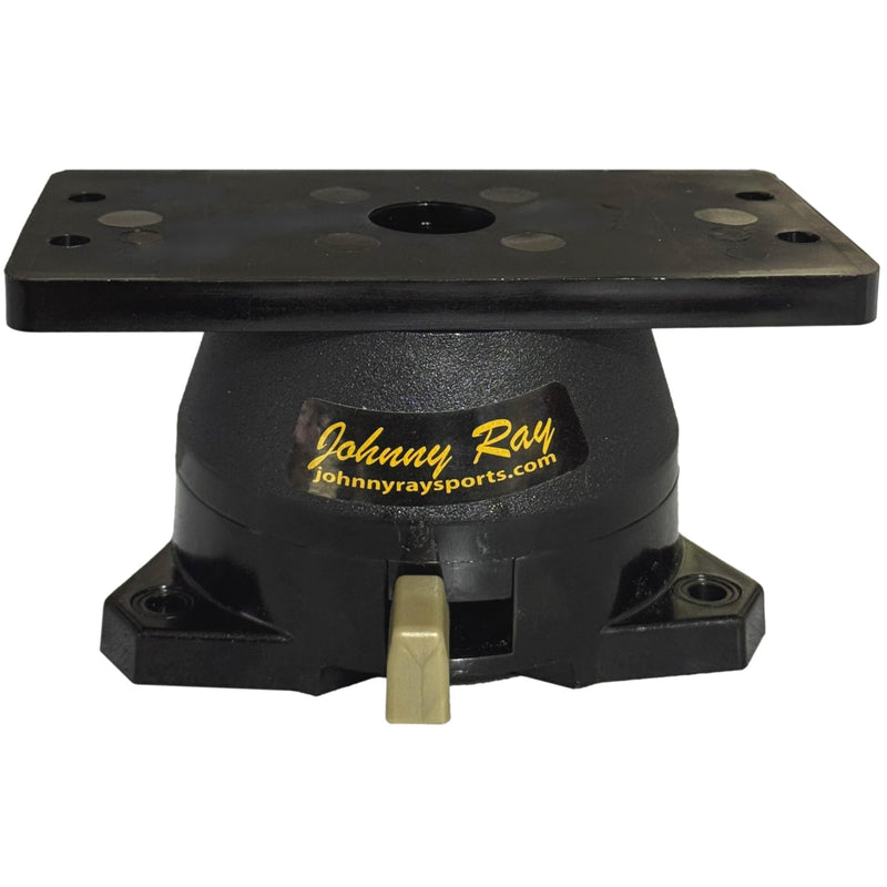 Johnny Ray JR-207 Fish Finder Mount and Depth Finder Mount - Heavy Duty Marine Electronics & Sonar Bracket for Boats, 360° Rotating Quick Release Swivel Base