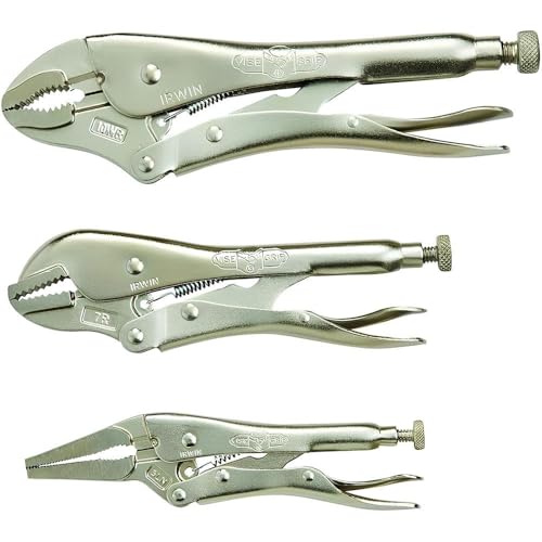 IRWIN VISE-GRIP Pliers Set, Locking Pliers, 3-Piece (323S), Silver One Size