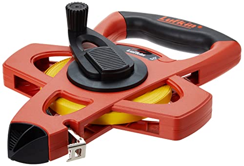 Crescent Lufkin 1/2" x 50' Hi-Viz Orange Fiberglass Tape Measure - FE050 15.2 m SAE Long Tape