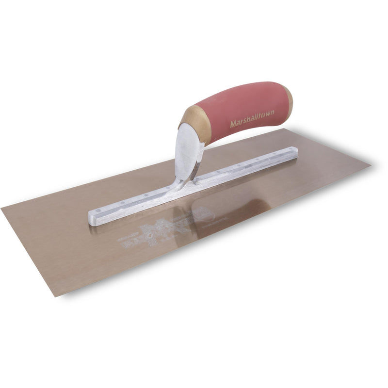 MARSHALLTOWN DuraFlex Finishing Trowel, 14 x 5 Inch, 9 3/4 Inch Mounting, DuraSoft Handle, Assembled in USA, Plaster and Drywall Finishing Tools, 4471DFD