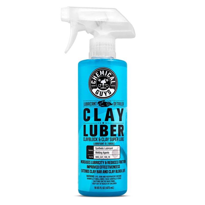 Chemical Guys WAC_CLY_100_16 Clay Luber Synthetic Lubricant with Wetting Agents for Clayblock and Car Detailing Clay (Works on Cars, Trucks, SUVs, Jeeps & More), 16 fl oz 16 Fl Oz (Pack of 1)