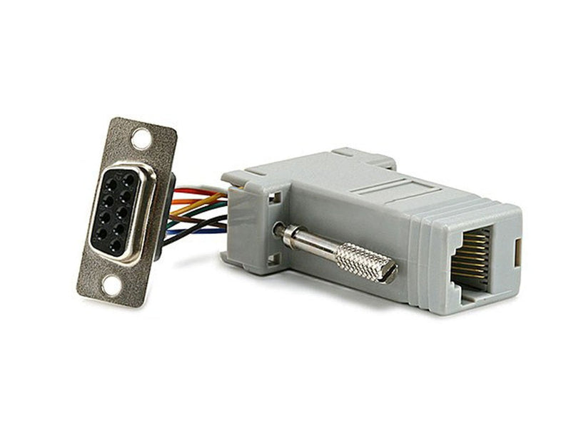 Monoprice Modular Adapter - DB9F to RJ-45, Gray