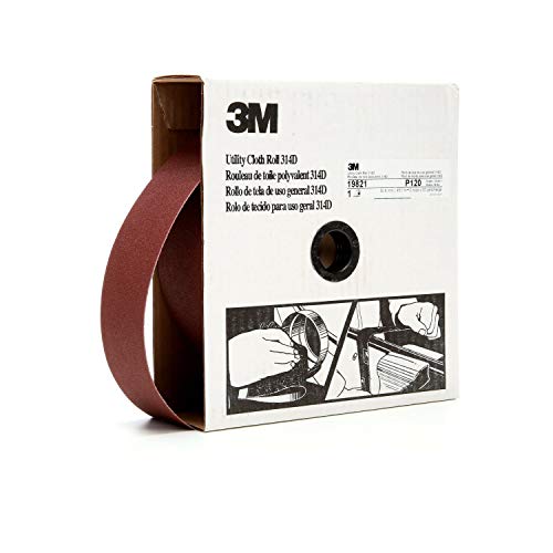 Cubitron Utility Cloth Roll 314D, 2 in x 50 yd P120 J-Weight Length: 50 yards ; Width:2"