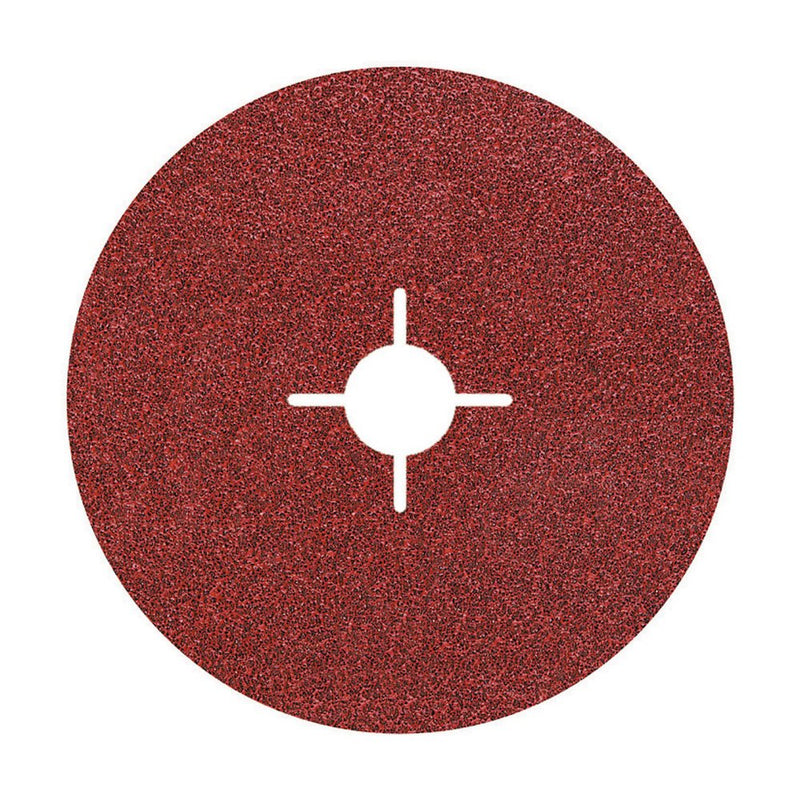 wolfcraft 5 Fibre Sanding Discs Diameter 180 mm I 2475000 I Grit 100 I for Metalworking I Sanding Discs for Angle Grinders, Durable 5 x K100 diameter 180 mm
