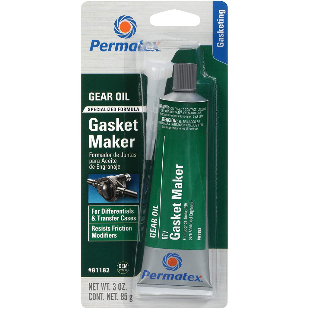 Permatex 81182 Gear Oil RTV Gasket Maker, 3 oz (Packaging May Vary) 1