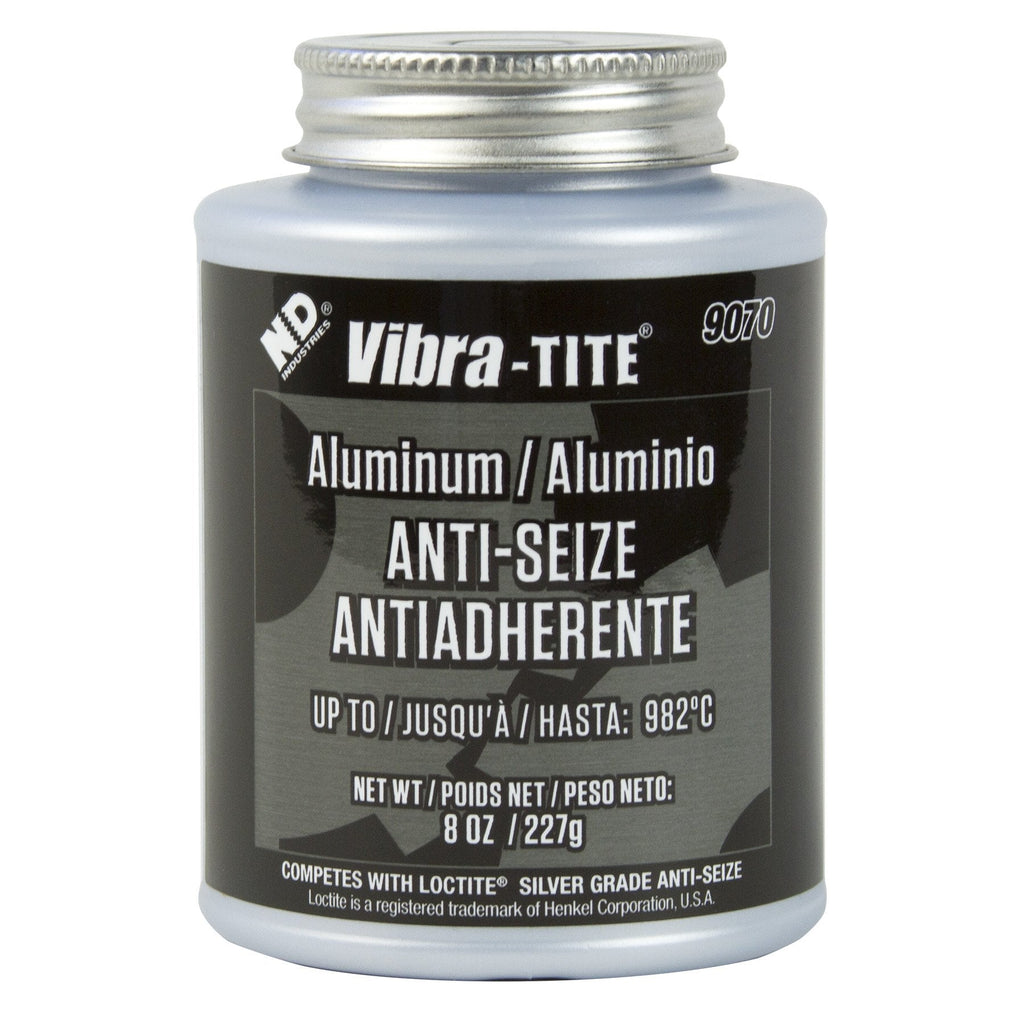 Vibra-TITE 907A Silver Aluminum Anti-Seize Lubricant Compound, 8 oz Jar with Brush 8 ounces