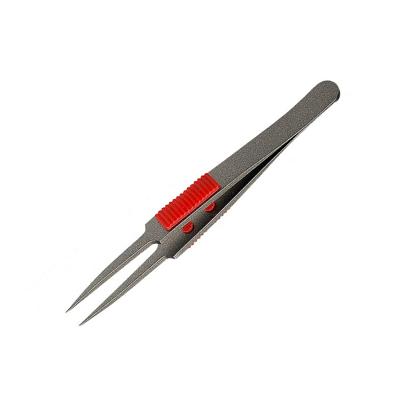 ANEX No.224 SUS410 Tweezers with Grip, Non-Adhesive, Ultra Sharp Type, 4.5 inches (115 mm) Tweezers with Grips