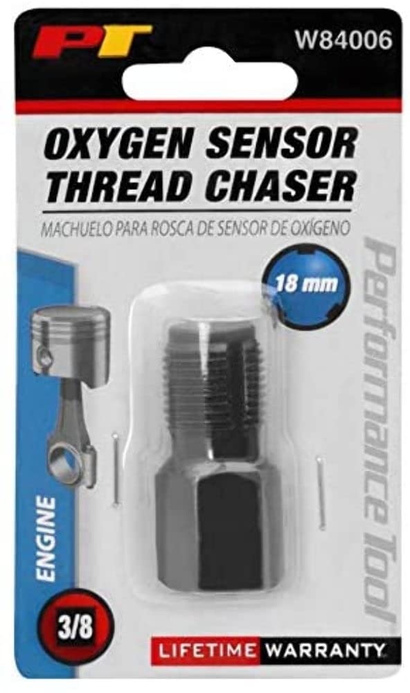 Performance Tool W84006 Oxygen Sensor Thread Chaser - M18 x 1.5 Size, Use with 3/4-Inch Hex Socket or 3/8-Inch Square Drive